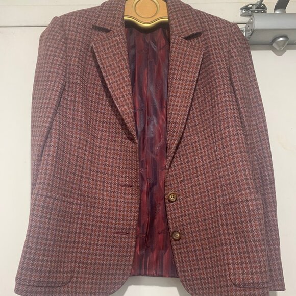 VINTAGE CELINE PARIS WOOL PLAID JACKETS SIZE 38 - Picture 6 of 11